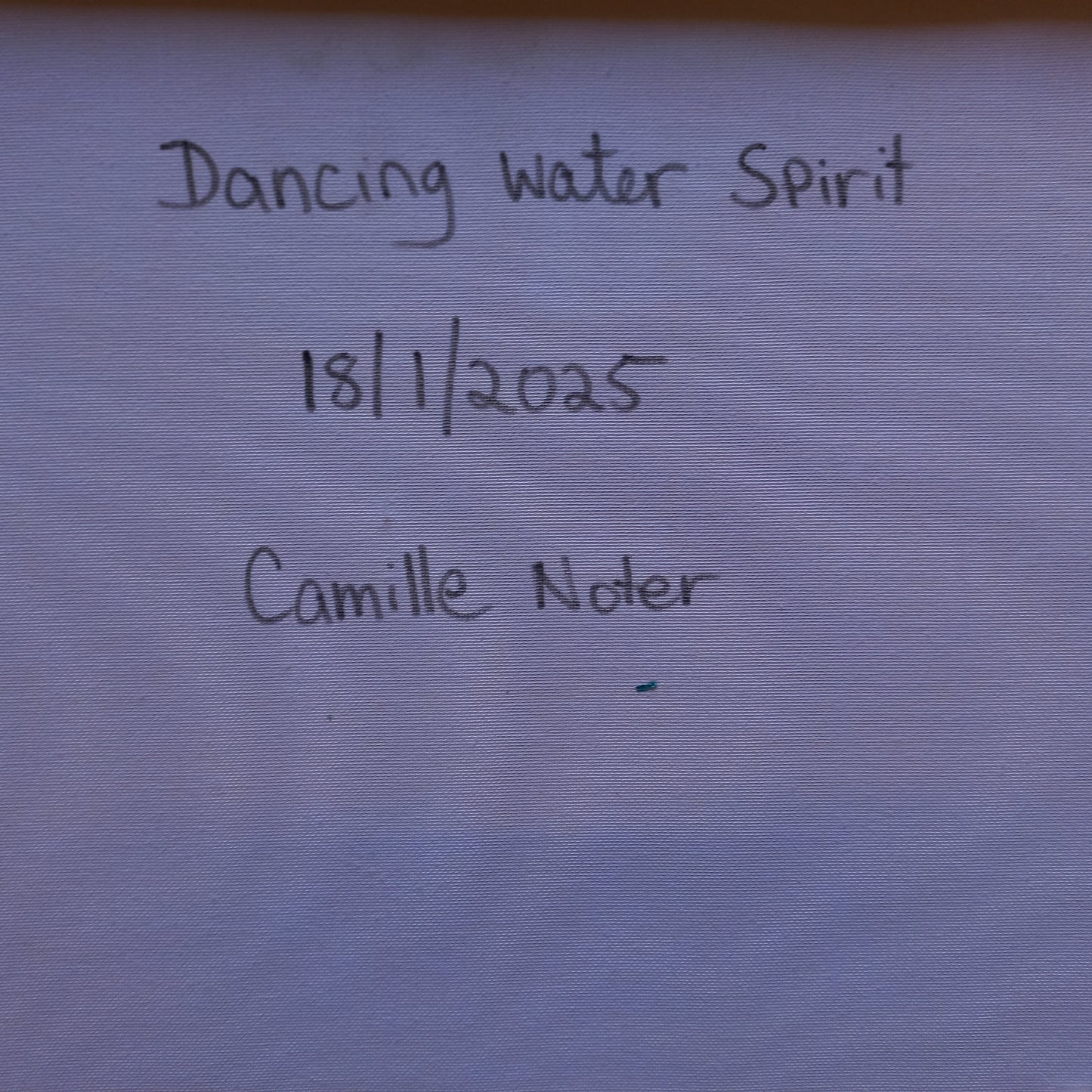 stretched canvas art "Dancing Water Spirit" by Camille Noter