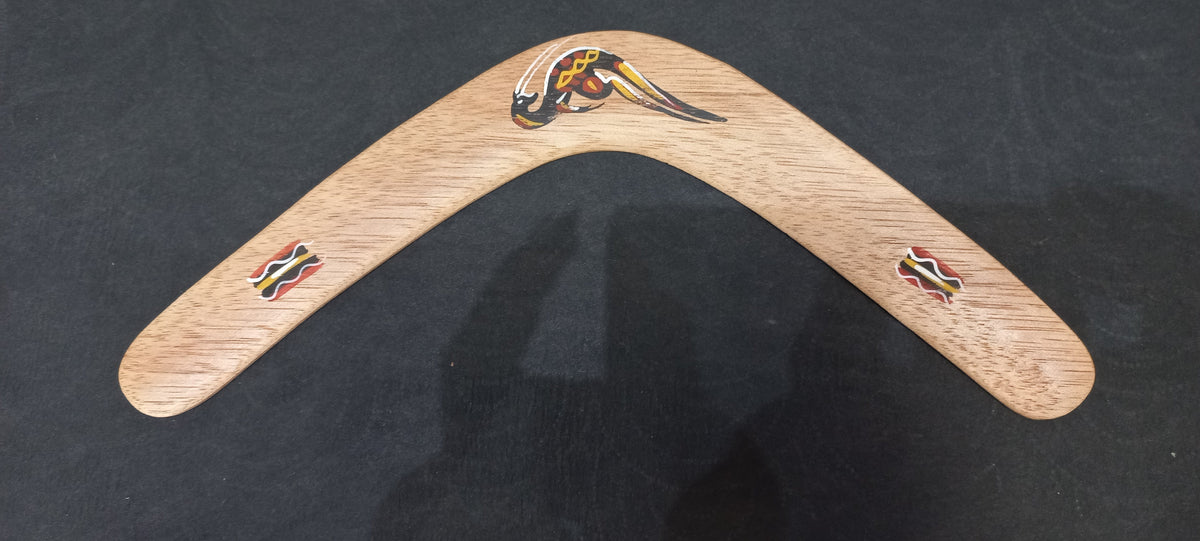 Plywood hand painted returning boomerangs 14 inch