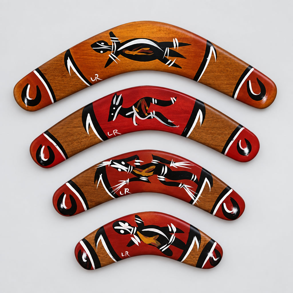 Boomerang Black or red tip design available in 6 inch 8 inch 10 inch 12 inch