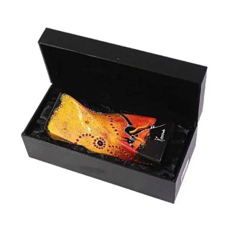 Vase small “twist” style 20cm high hand painted in display box