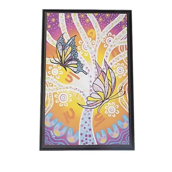 Looking After Jagun (country), Looking after Us framed print. Waylene Currie
