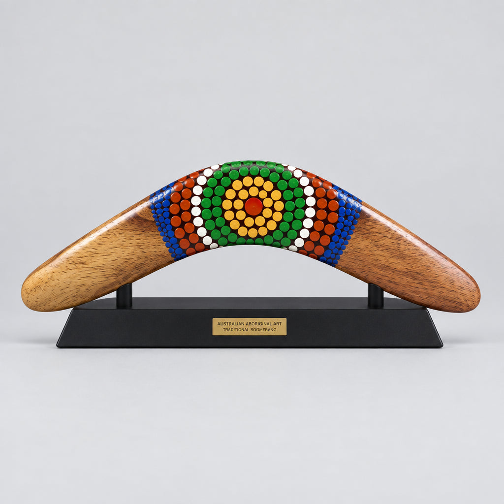 Boomerang 10 inch Hand painted in gift box