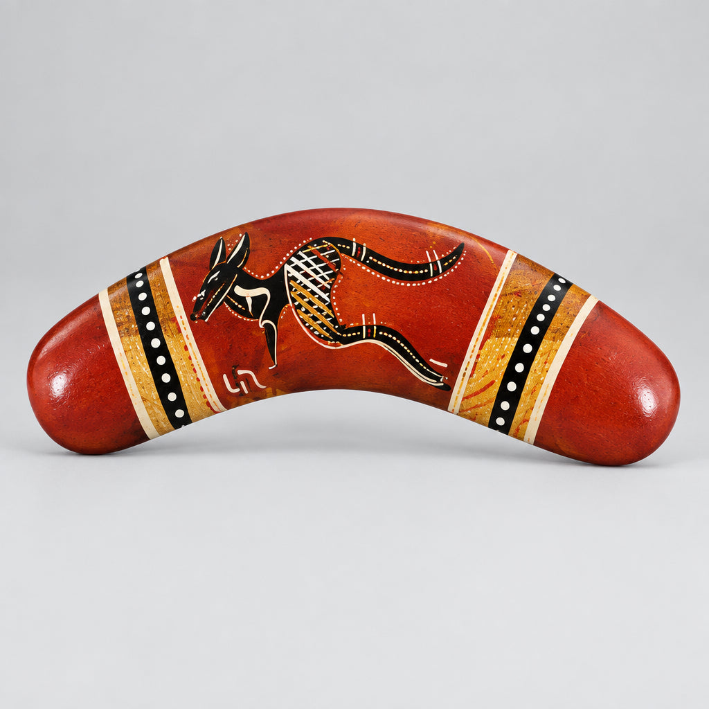 Boomerang 6 inch hand painted