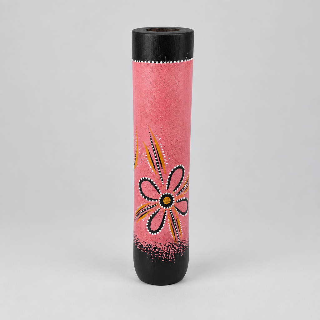 Emu caller hand painted wood