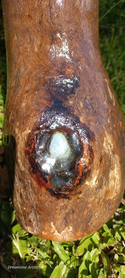 Didgeridoo set with Solid Opal