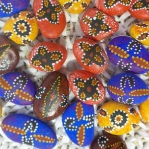 Small message stones x 5