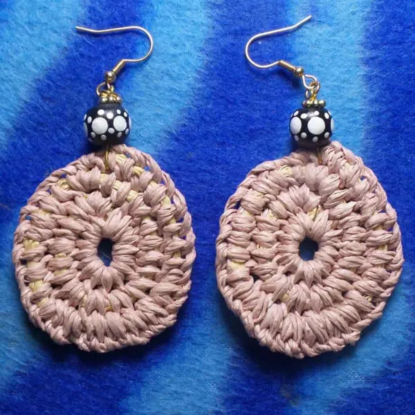 Indigenous hand woven earrings