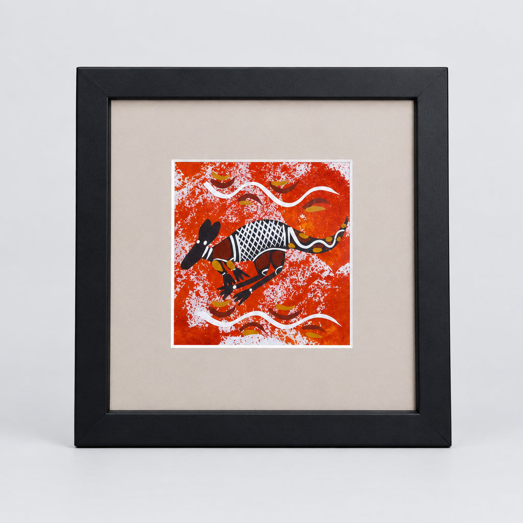Small framed Aboriginal art