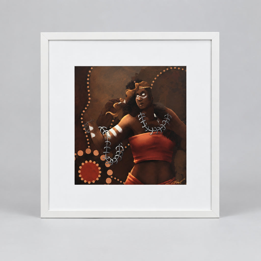 Framed digital artwork by Isabella Eurell "Strength of Culture"
