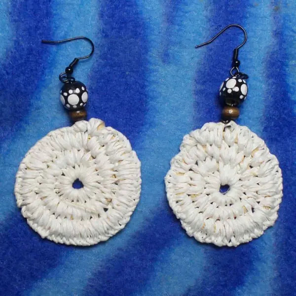 Indigenous hand woven earrings