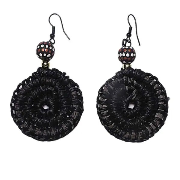 Indigenous hand woven earrings
