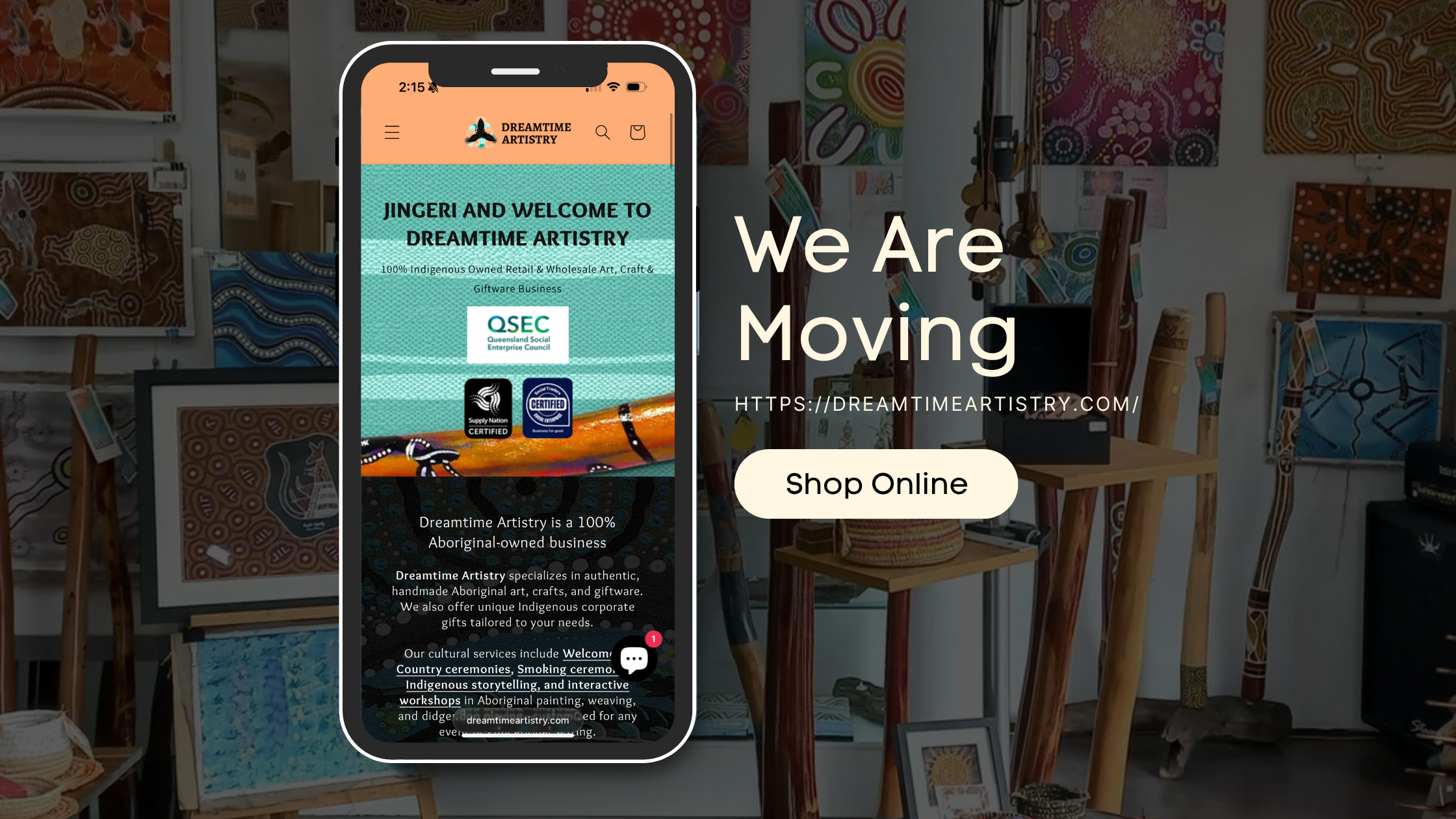 Dreamtime Artistry is Moving Online – dreamtimeartistry