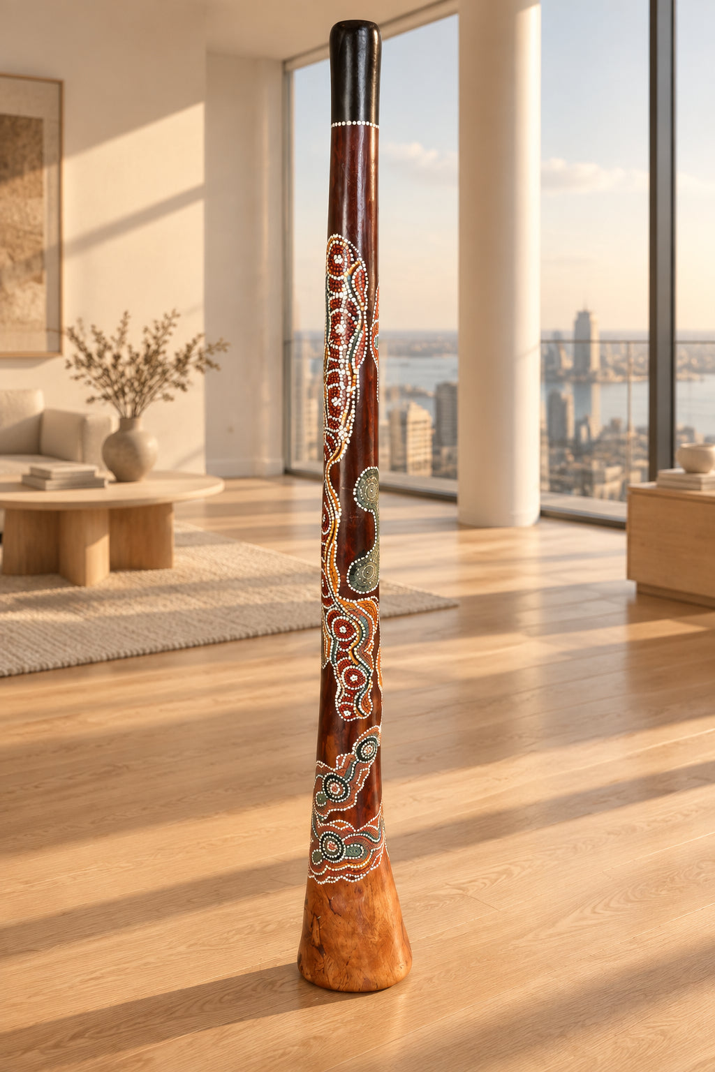 didgeridoo Woolybutt fron the Northern Territiory Paint by Leonie Roser