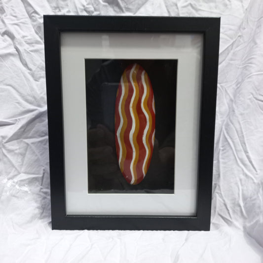 Framed mini hand painted shield