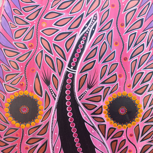 Hand painted Surboard by John Rotumah