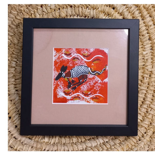 Small framed Aboriginal art