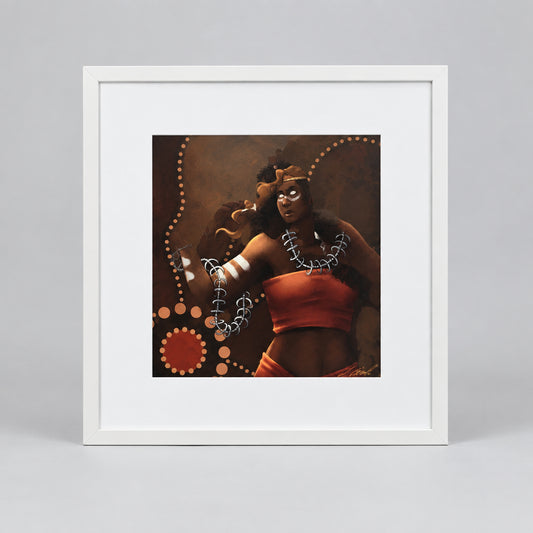 Framed digital artwork by Isabella Eurell "Strength of Culture"