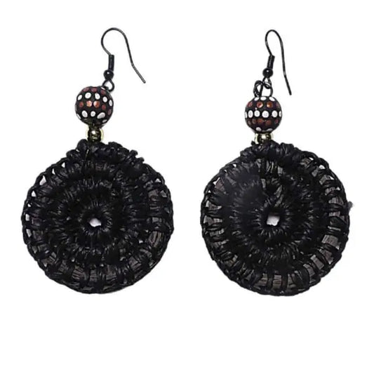 Indigenous hand woven earrings