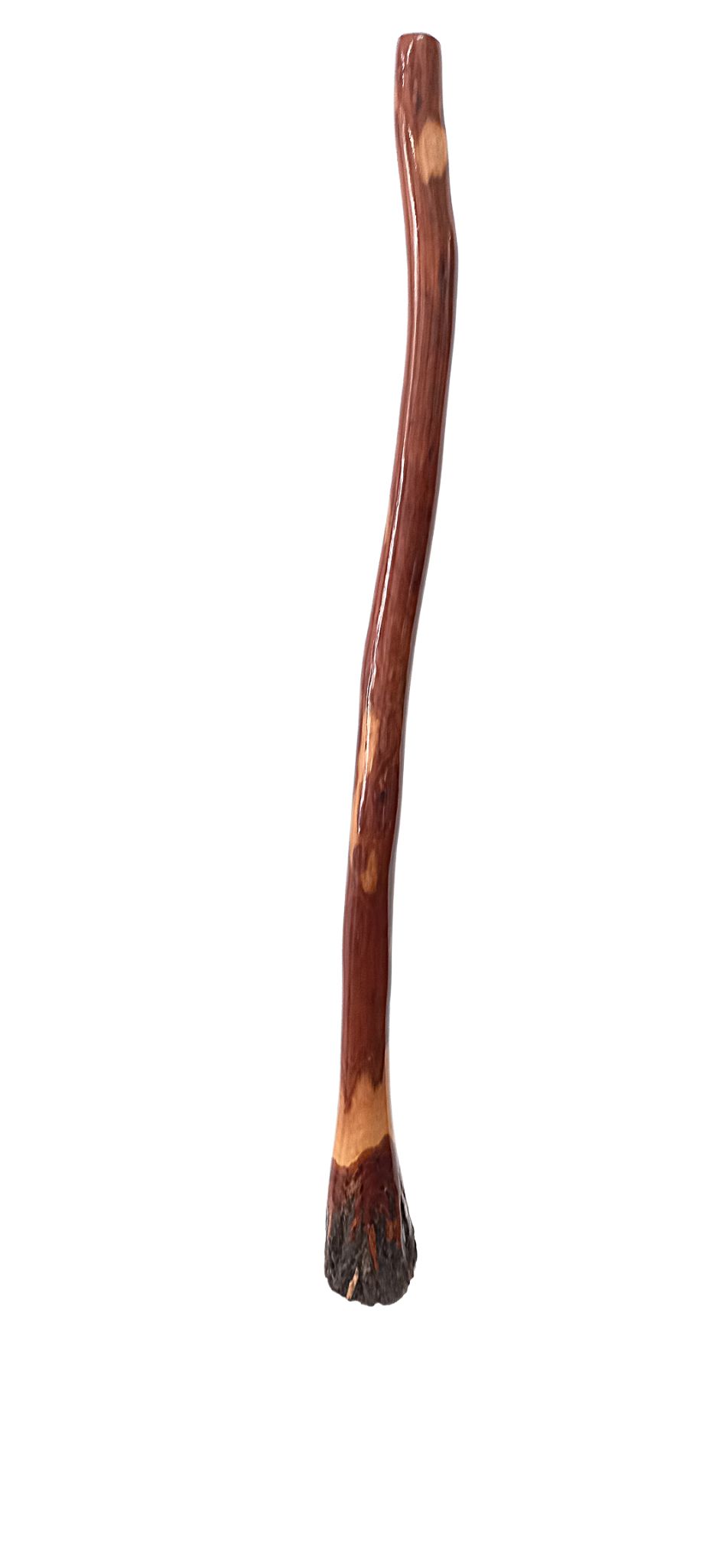 Stringy-bark 142cm hand painted didgeridoo by Karl Hardy no 34